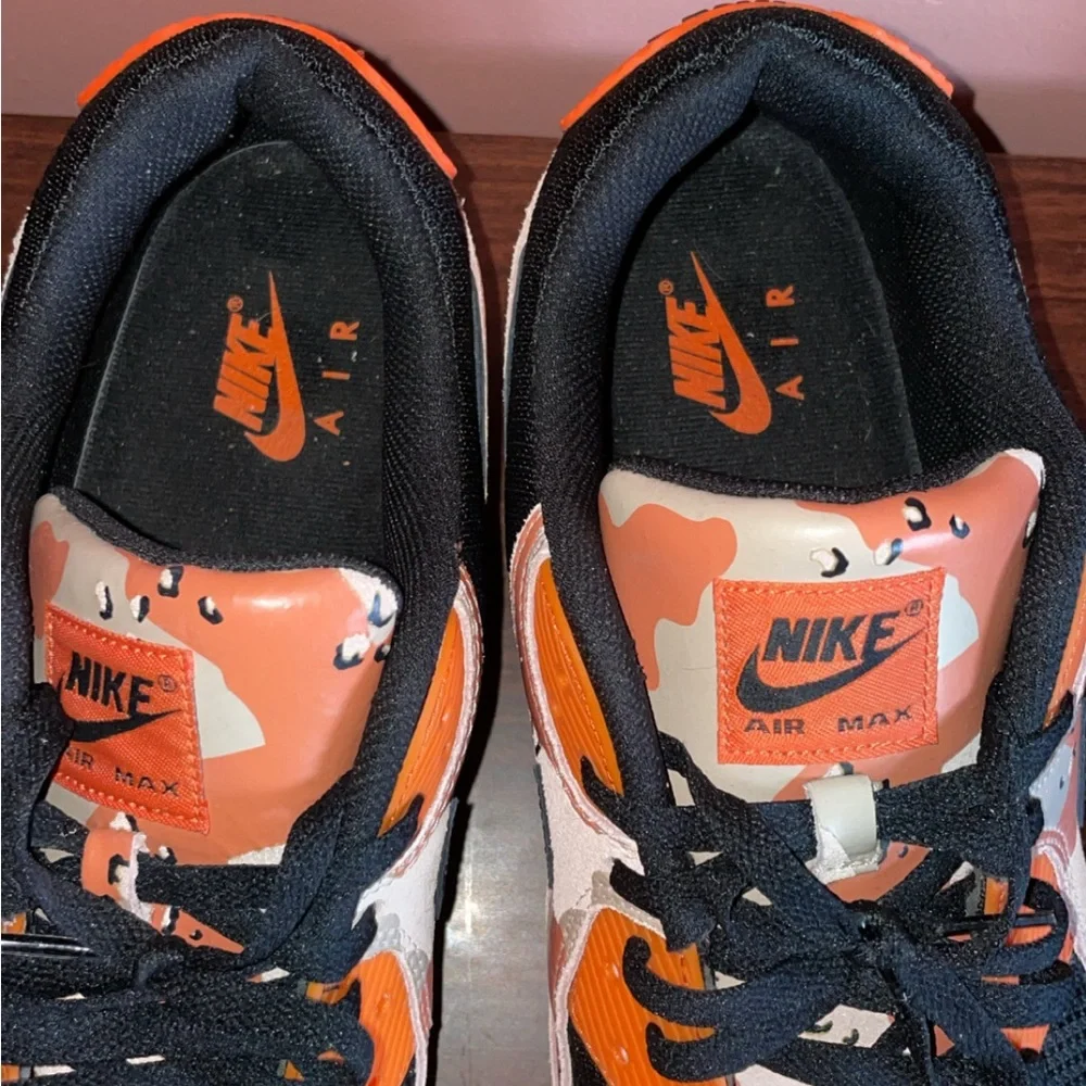 Nike Men’s Sneakers - Orange, Black, and Tan - Picture 5 of 8